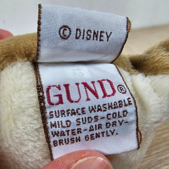 GUND Disney Classic Pooh Kanga Kangaroo Beanbag Plush Toy Brown Cream 6" - Picture 9 of 11